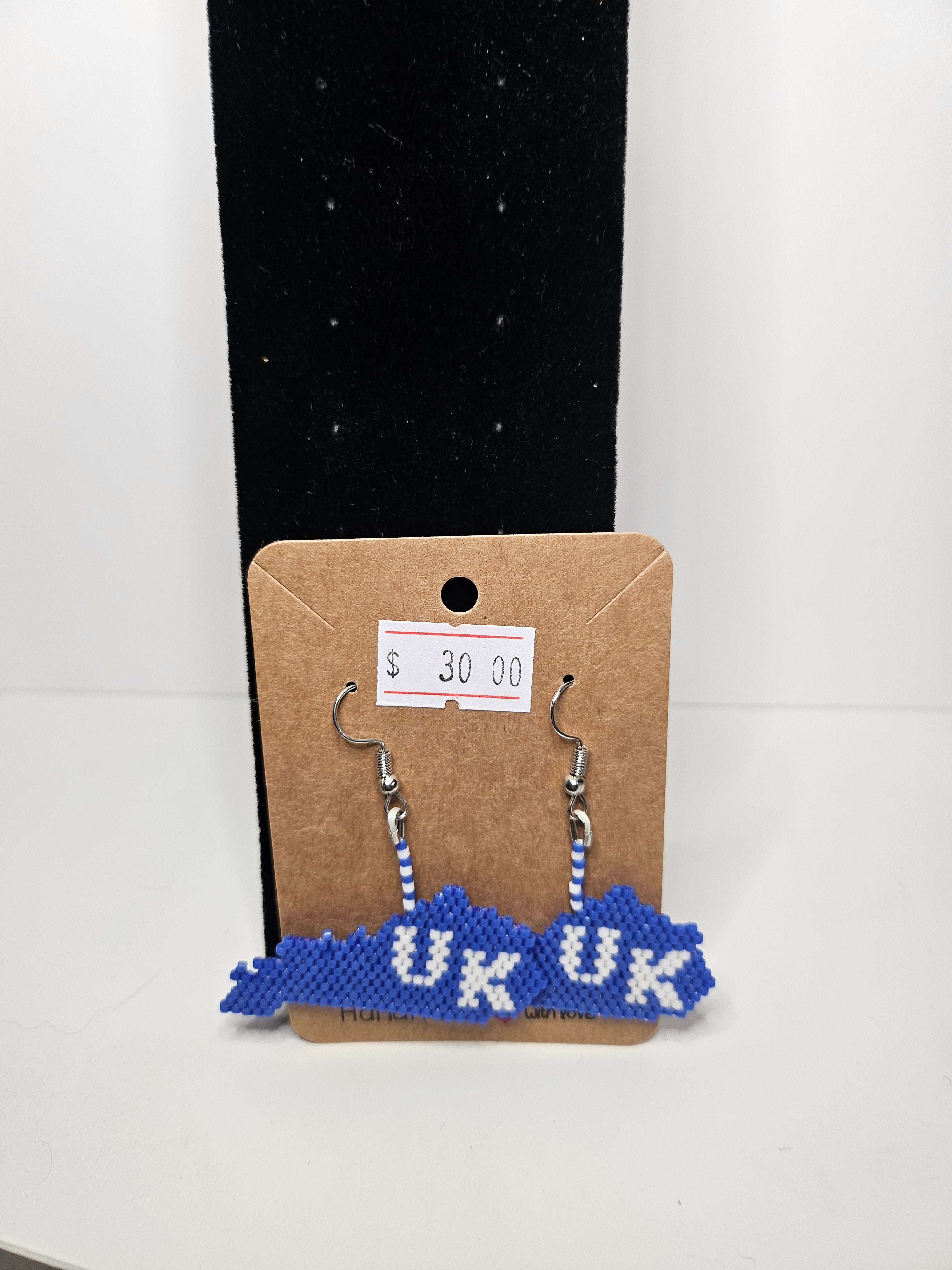 University of Kentucky Wildcats Beaded Earrings