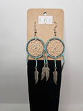 Dreamcatcher Earrings - Turquoise & Silver