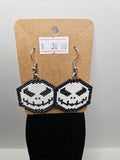 Skeleton King Beaded Earrings