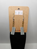 Meat Cleaver Beaded Earrings