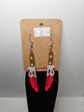 Butcher Knife Beaded Earrings