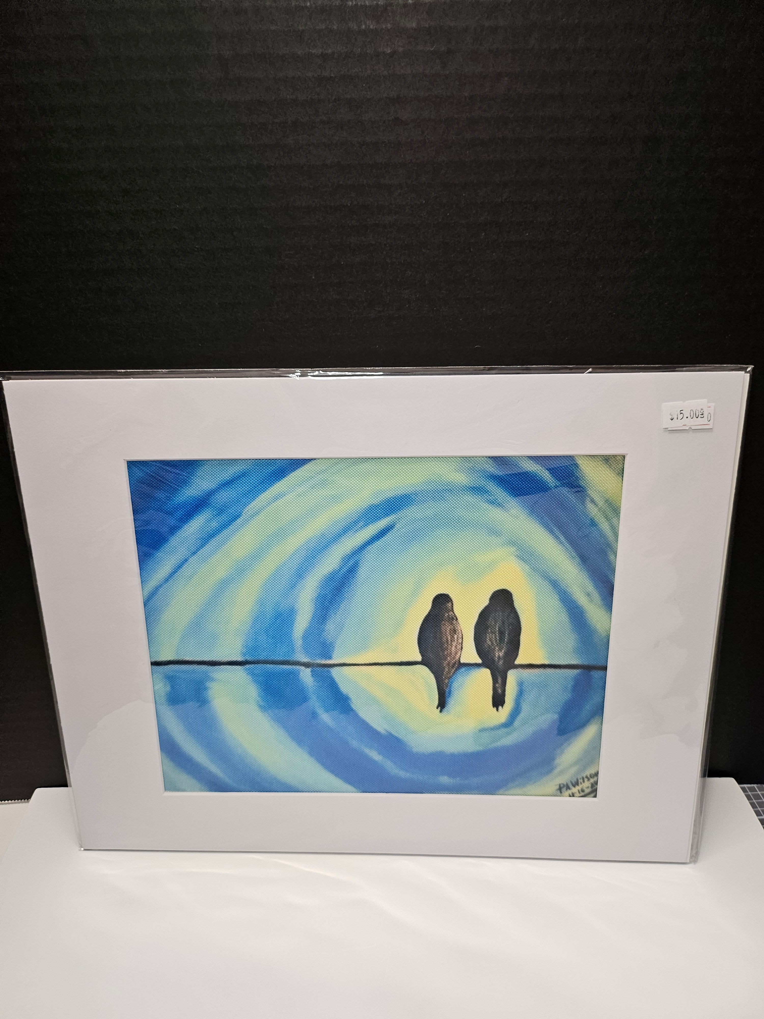 P.A. Wilson - Original Canvas Art Print with White Mat Frame | 8x10 Print in 11x14 Frame #2