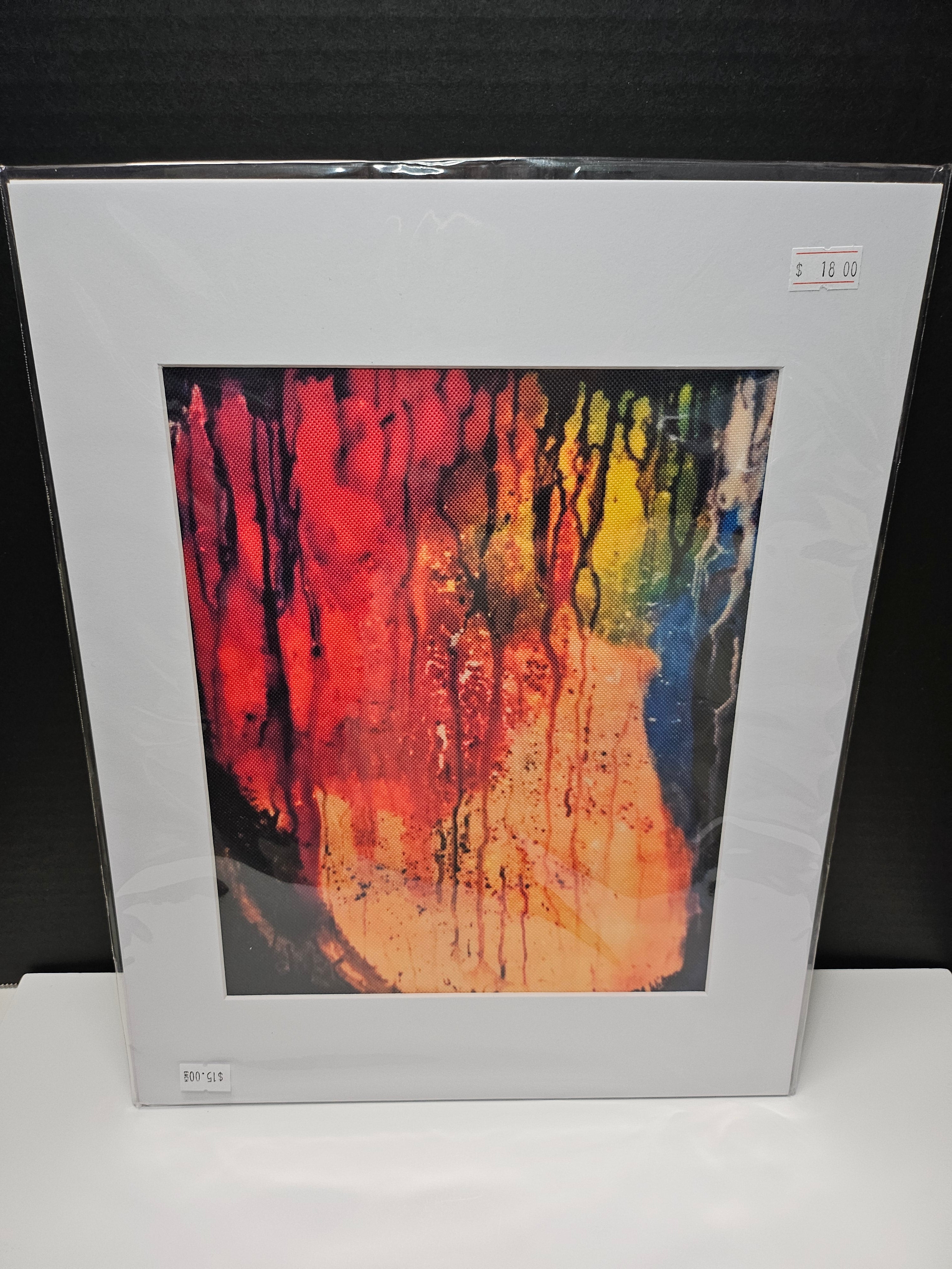 P.A. Wilson - Original Canvas Art Print with White Mat Frame | 8x10 Print in 11x14 Frame #3