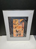 P.A. Wilson - Original Canvas Art Print with White Mat Frame | 8x10 Print in 11x14 Frame #5