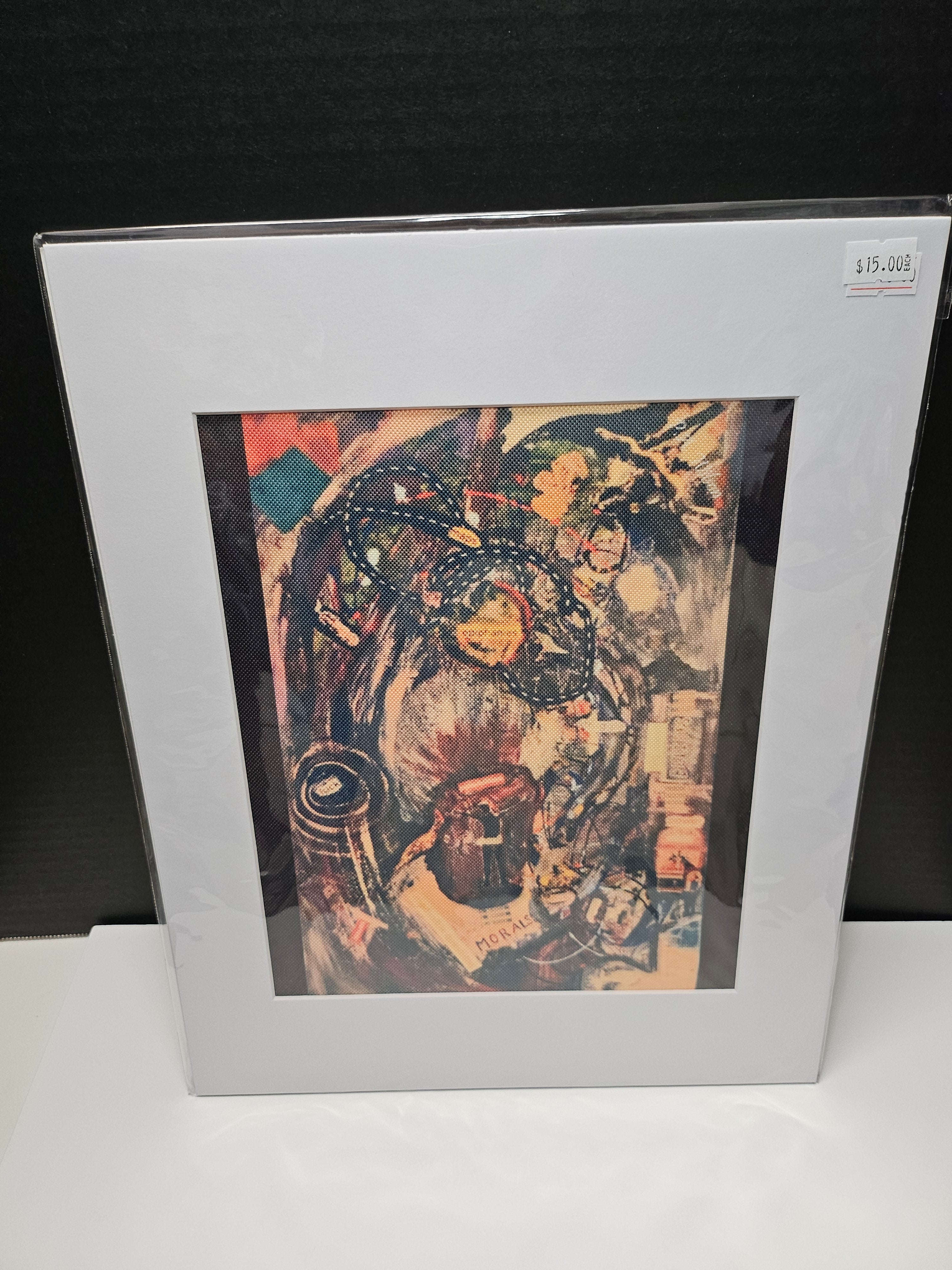 P.A. Wilson - Original Canvas Art Print with White Mat Frame | 8x10 Print in 11x14 Frame #6