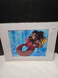 Glass Demon - Original Canvas Art Print with White Mat Frame | 8x10 Print in 11x14 Frame #1