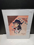 Glass Demon - Original Canvas Art Print with White Mat Frame | 8x10 Print in 11x14 Frame #4