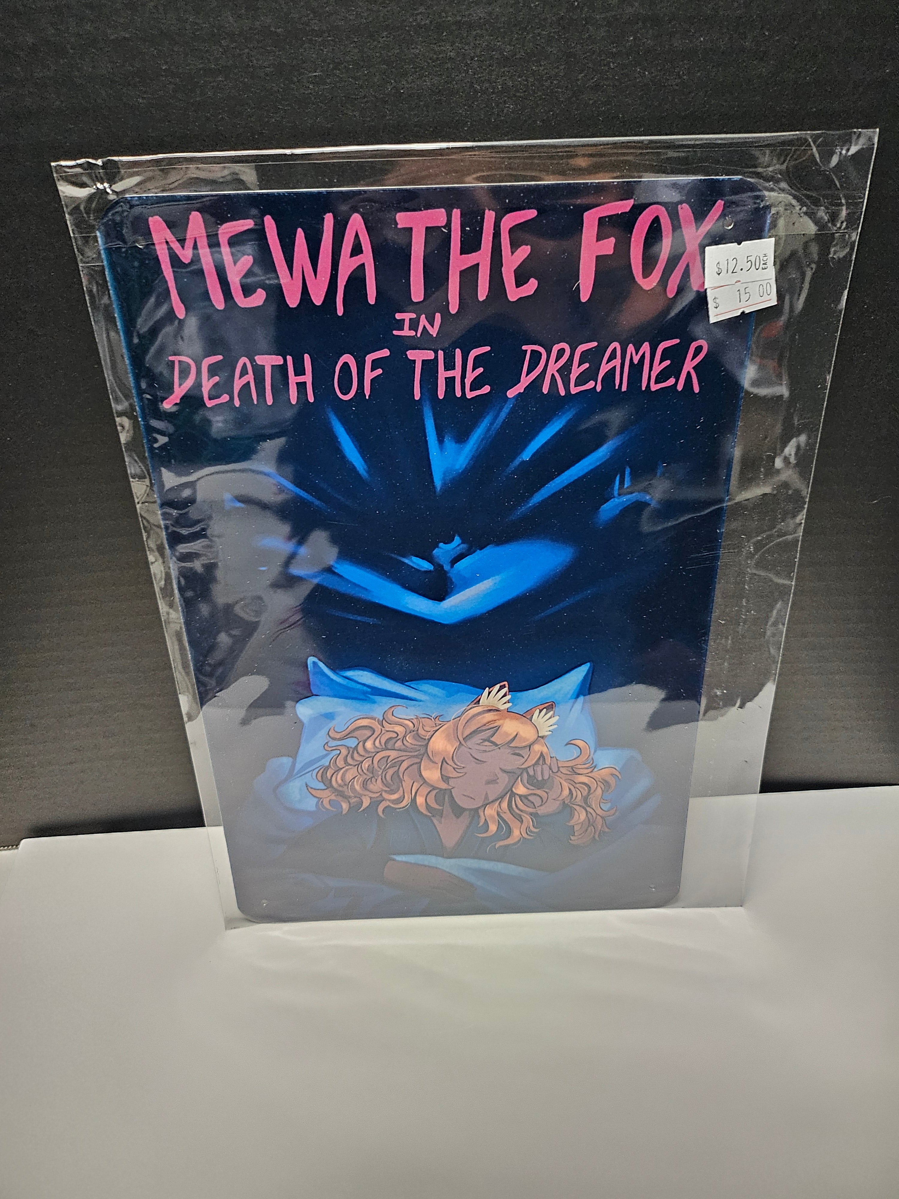 Mewa the Fox in Death of the Dreamer - Durable Metal Wall Sign | 8x12 Printed Metal Art