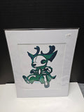Willow A. - Original Canvas Art Print with White Mat Frame | 8x10 Print in 11x14 Frame #8