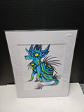 Willow A. - Original Canvas Art Print with White Mat Frame | 8x10 Print in 11x14 Frame #9