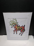 Willow A. - Original Canvas Art Print with White Mat Frame | 8x10 Print in 11x14 Frame #11