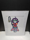 Willow A. - Original Canvas Art Print with White Mat Frame | 8x10 Print in 11x14 Frame #12