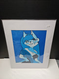 Chiyuki_14 - Original Canvas Art Print with White Mat Frame | 8x10 Print in 11x14 Frame #2