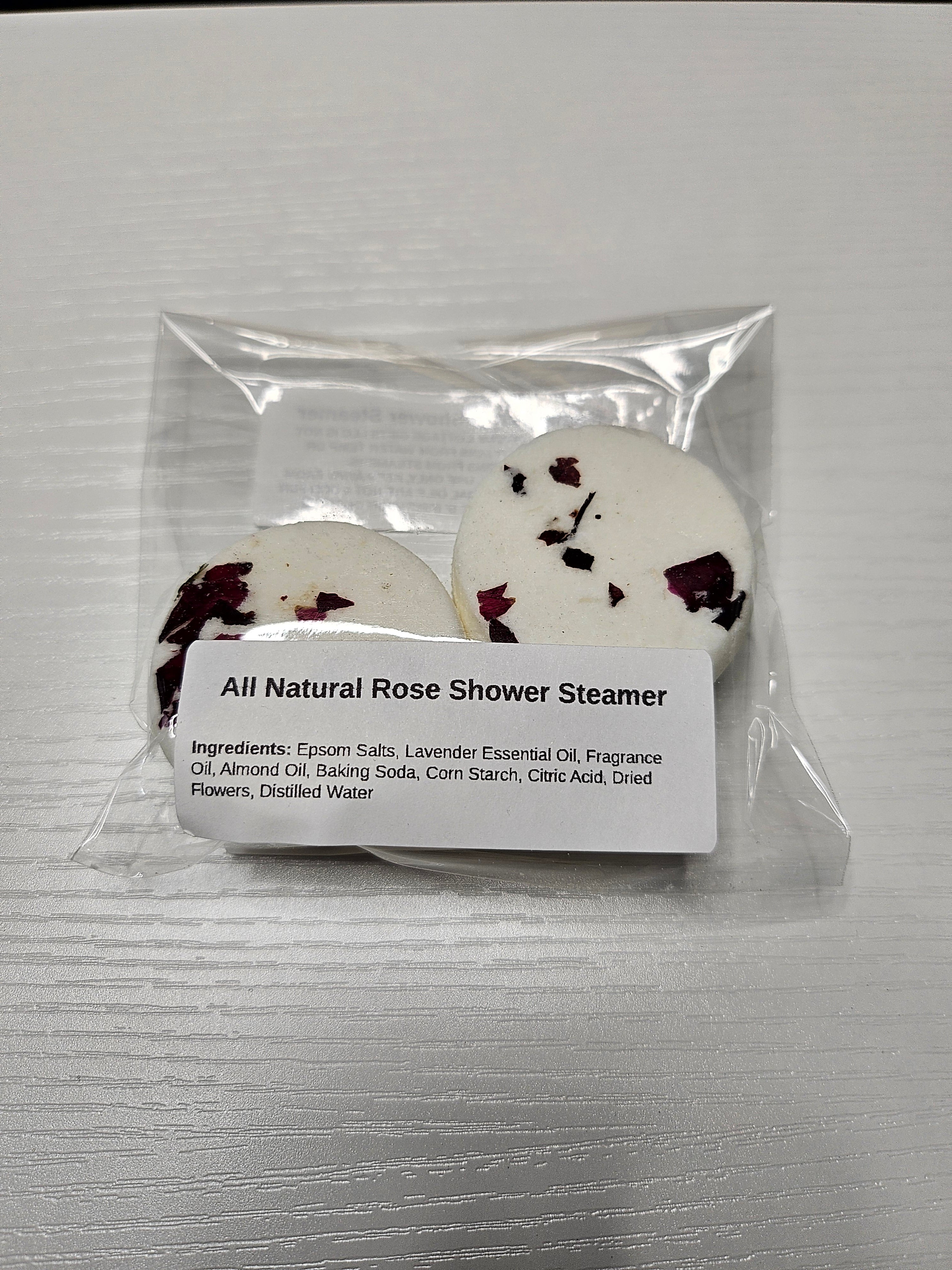 2Pk All Natural Rose Shower Steamers