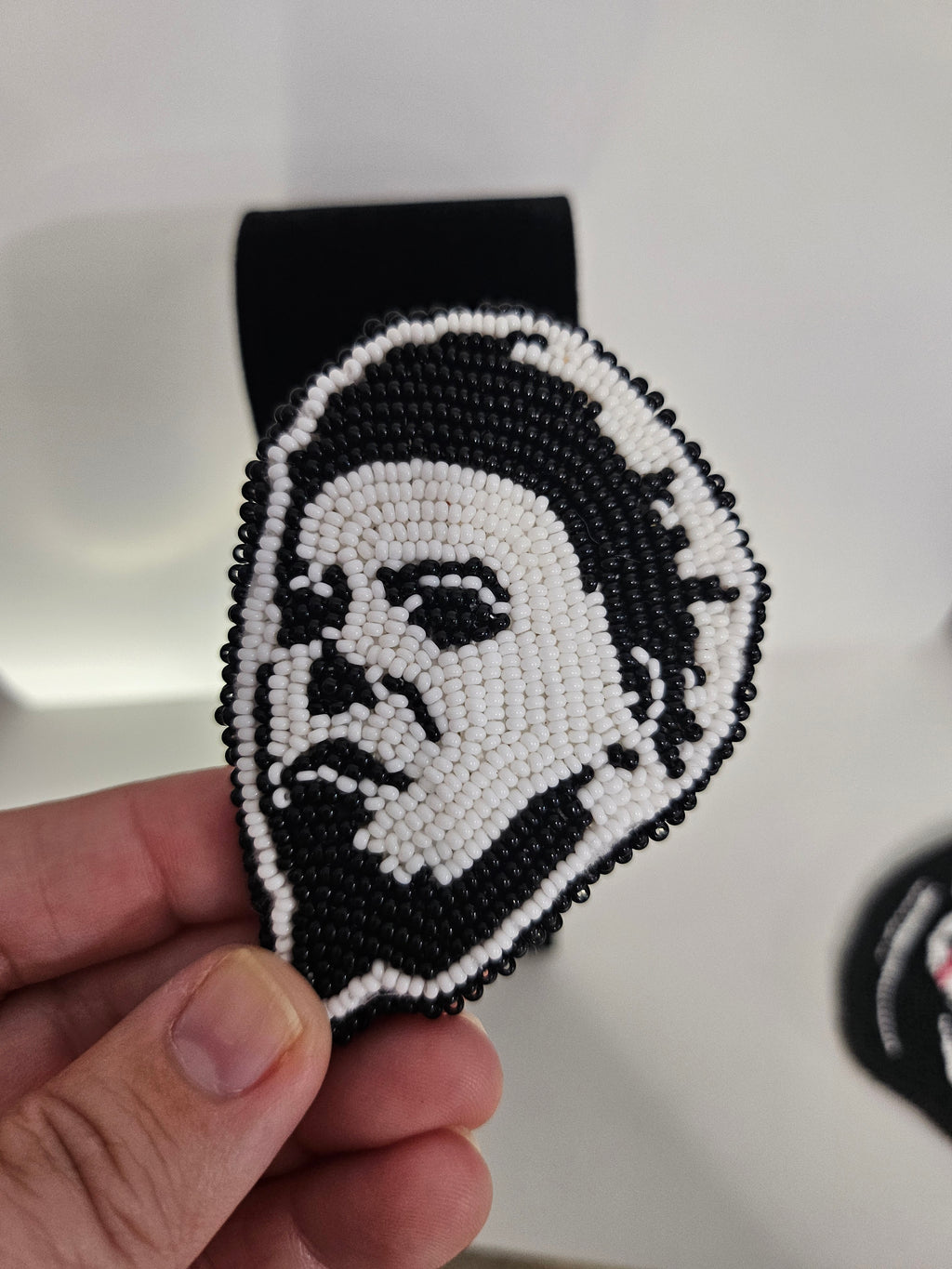 Michael Myers Medallion - Handcrafted Beaded Accessory