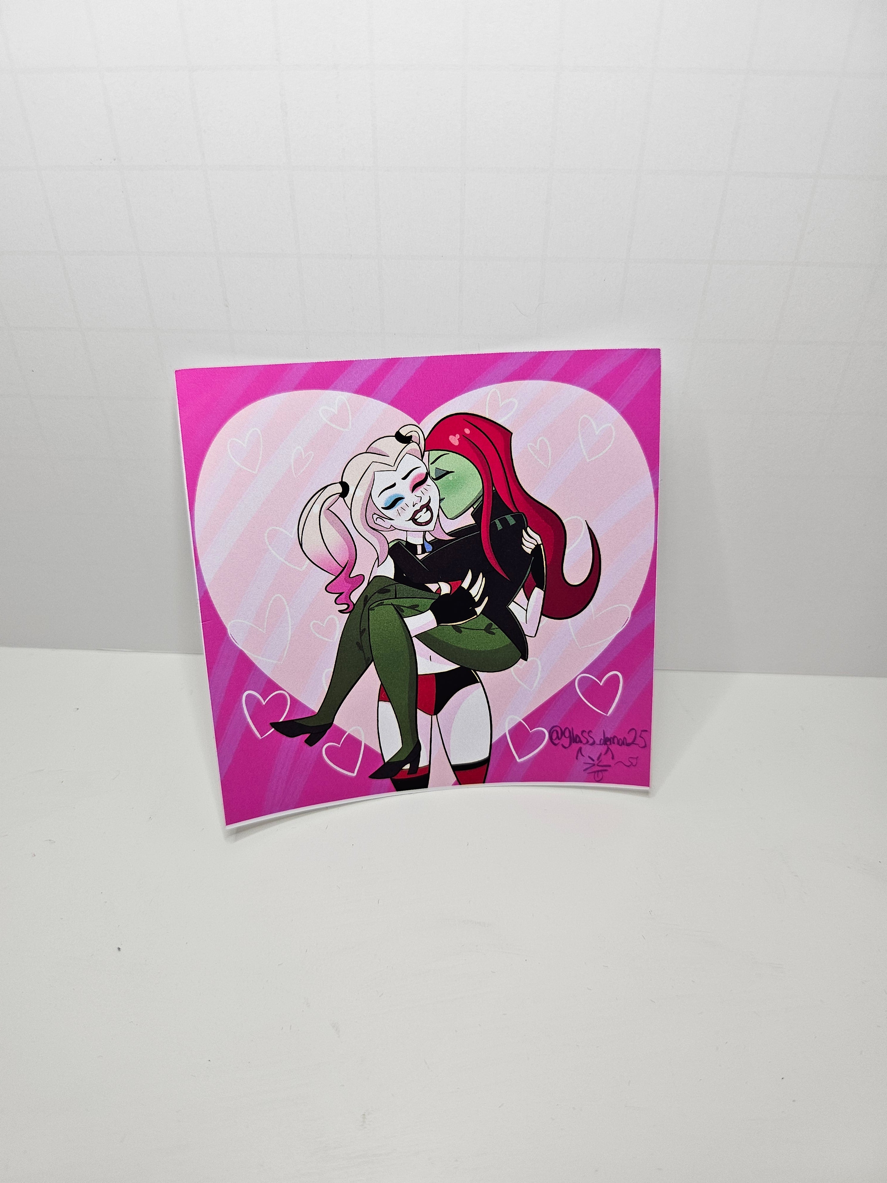 Glass Demon Sticker - Poison Ivy & Harley Quinn